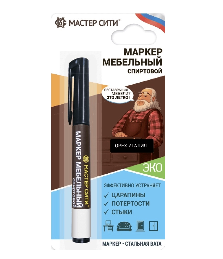 Маркер мебельный орех италия 3мл