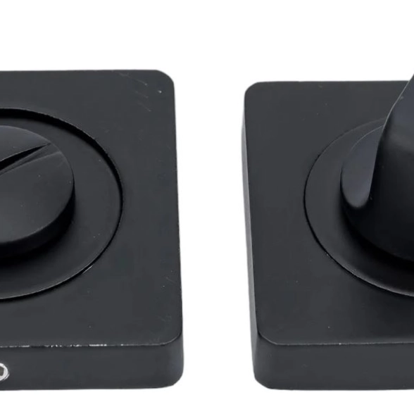 Накладки санузловые с ключом Vantage BK02BL-K черные