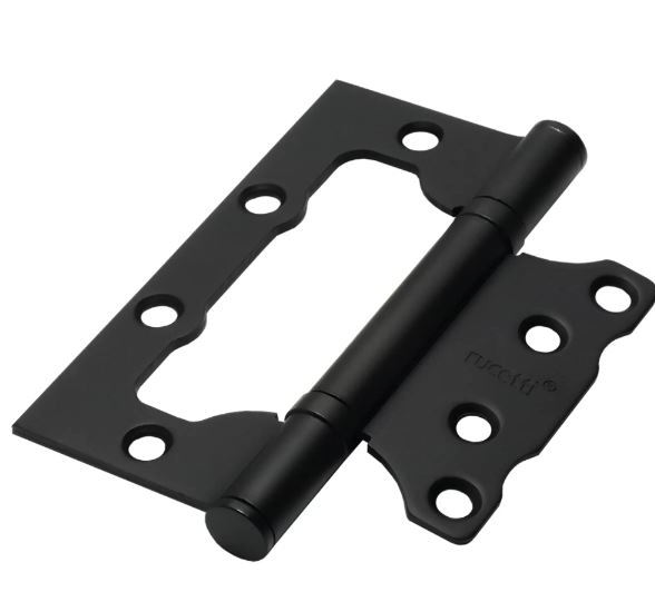 Петля стальная RFH-100*75*2,5 BL без врезки черный