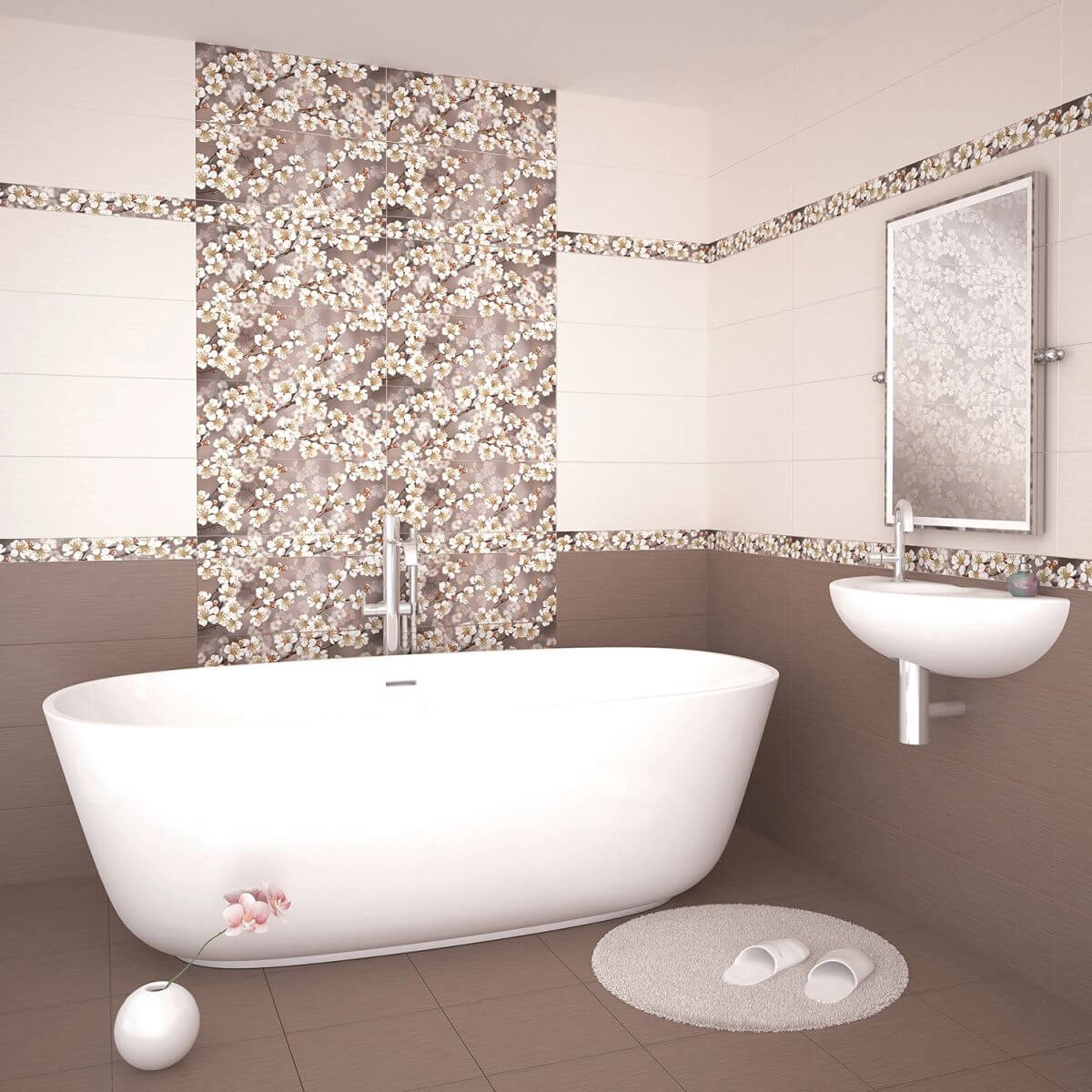 Плитка настенная Амати бежевый/Amati Beige 20*50-image-1