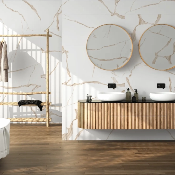 Керамогранит Majestic 60x120 белый-image-6