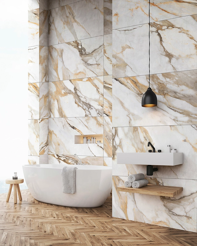 Керамогранит Borghini белый 60x120 карвинг-image-1
