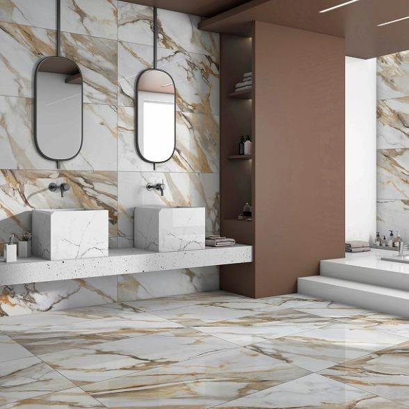 Керамогранит Borghini белый 60x120 карвинг-image-2