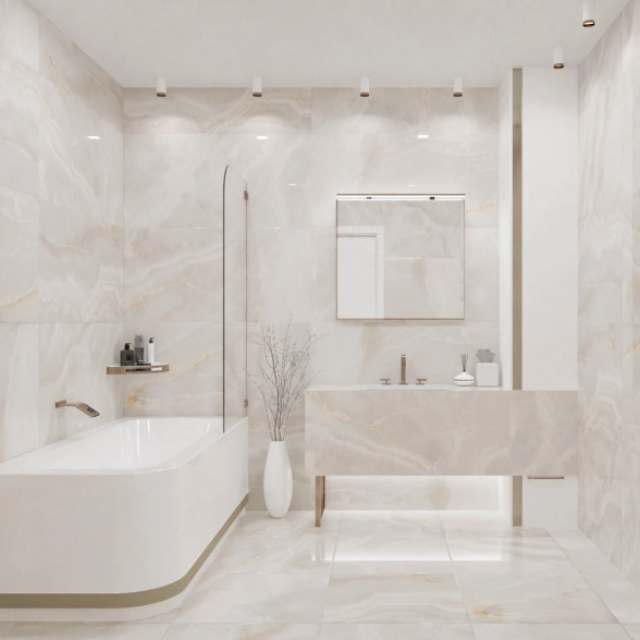 Керамогранит Оникс Ванильное небо/Onyx Vanilla sky 60*60 R-image-7