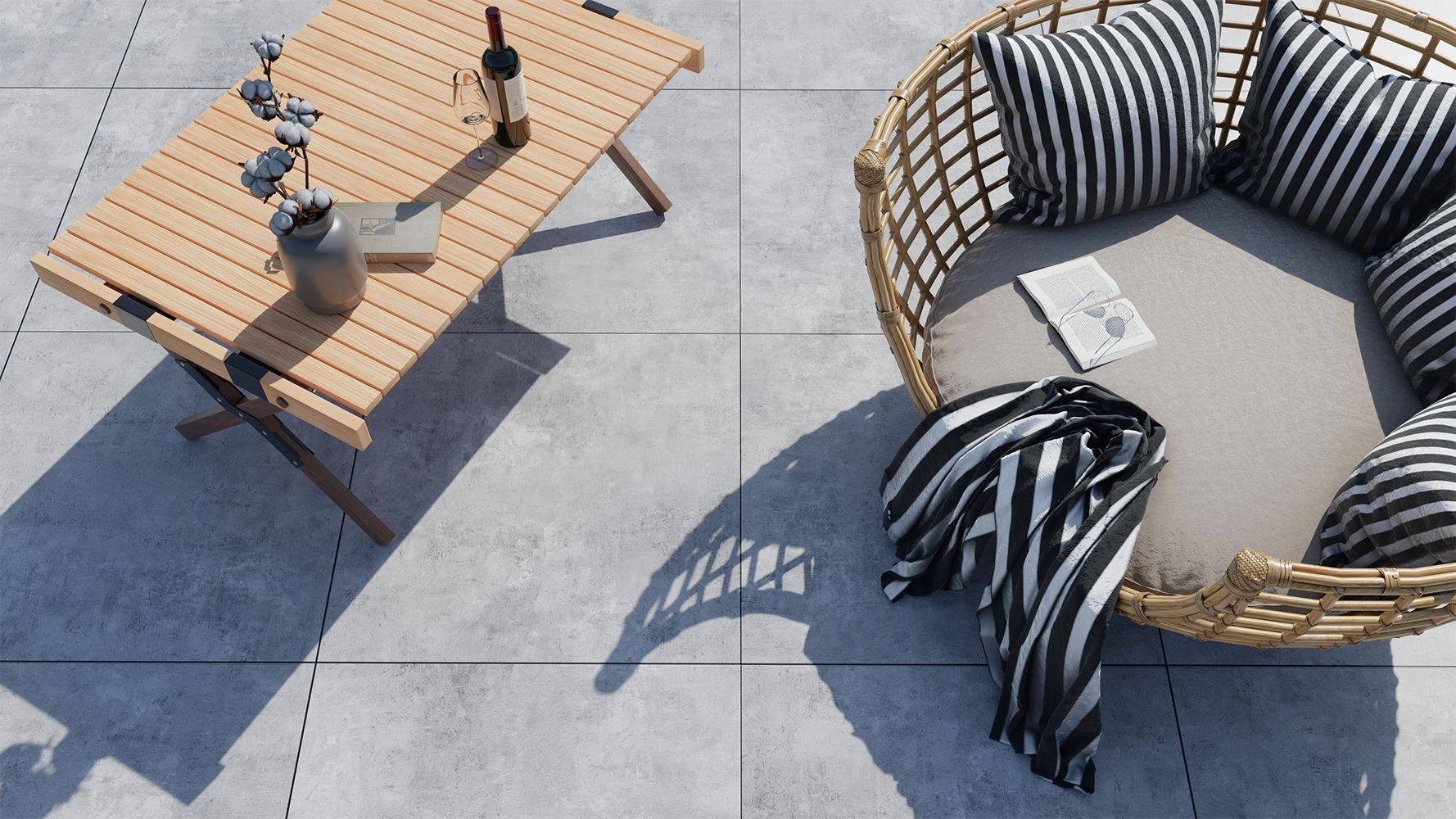 Керамогранит Gulto Цементо Лайт/Cemento Light 60*60-image-7