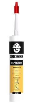 Герметик акрил. GROVER SA100 силикониз.бел 280мл