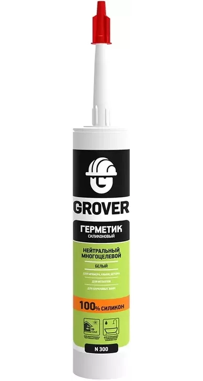 Герметик силик. GROVER N300 белый 280мл