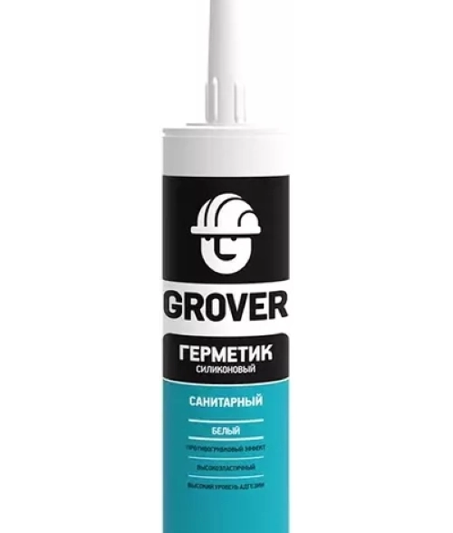 Герметик силик. GROVER S100 санитарный белый 280мл