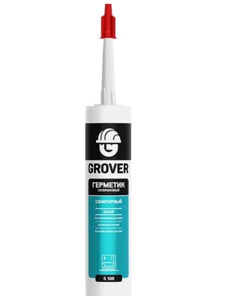 Герметик силик. GROVER S100 санитарный прозр 280мл