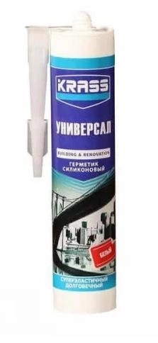 Герметик KRASS силикониз.Белый 300мл
