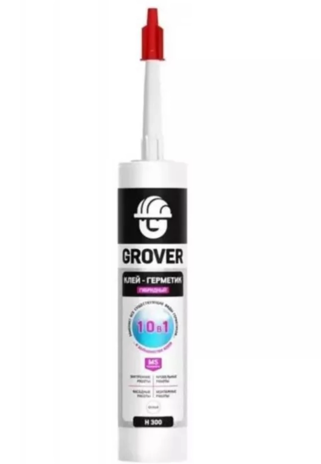 Клей-герметик гибридный GROVER H300 многоцелевой прозр 280мл