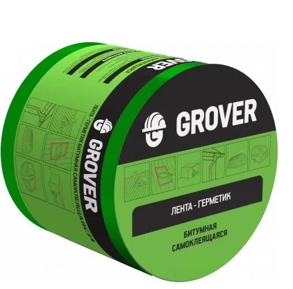 Лента-герметик битумная Grover зеленая 3мх10см