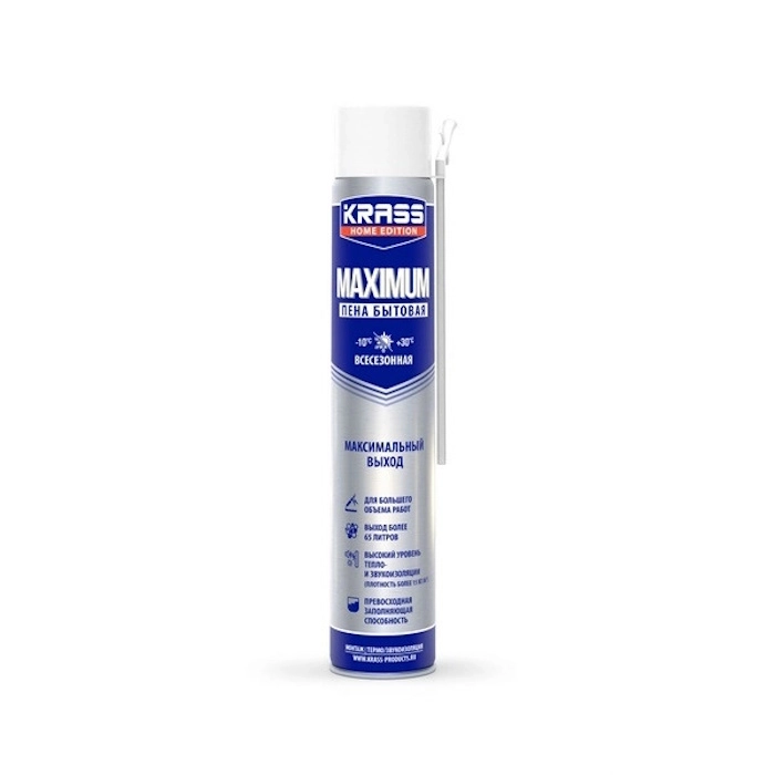 Пена монт. KRASS Home Edition Maximum Всесезонная РБ 0,75л
