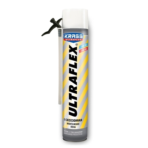 Пена монтажная KRASS ULTRAFLEX Extra Всесезонная 0,65л