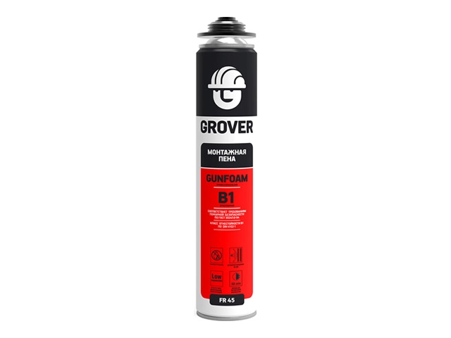 Пена монтажная Grover B1 проф всесезон 0,75л