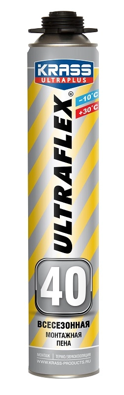 Пена монтажная KRASS ULTRAFLEX 40 проф. всесезон.