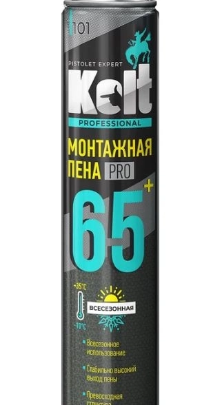 Пена монтаж. проф. КОЛЬТ-65 всесезон. 900гр