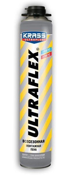 Пена монтажная KRASS ULTRAFLEX 50 Всесезон проф 0,7л