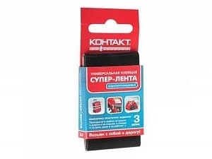 Супер-лента Контакт универс.клеящ. 3м черная ЛА240-К03Ч