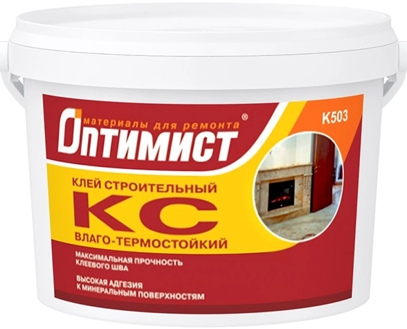 Клей строительный Оптимист K503 влаго-термостойкий 9кг
