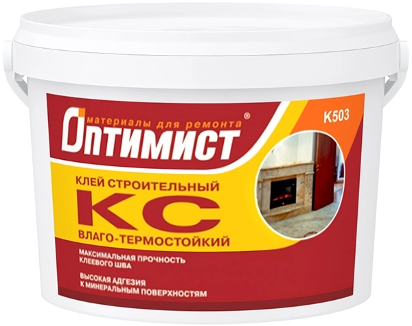 Клей строительный Оптимист K503 влаго-термостойкий 9кг