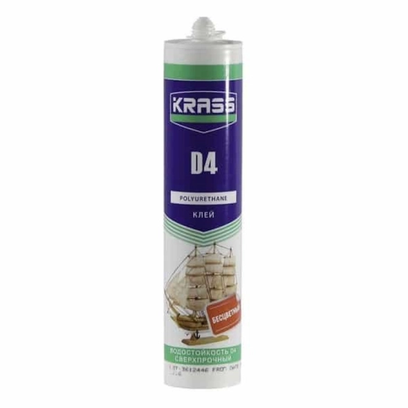 Клей KRASS D4 полиуретановый б/цв 280мл