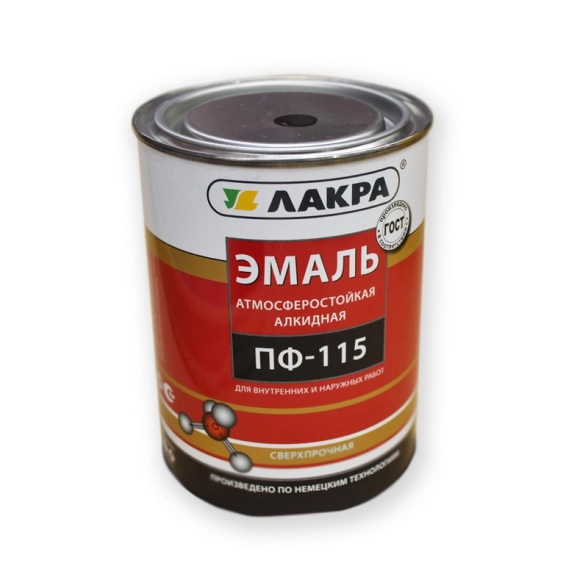 Эмаль Лакра ПФ-115 Черная 0.9кг