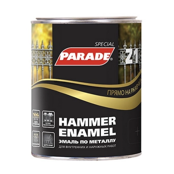 Эмаль PARADE Z1 коричневая молот.0.75л
