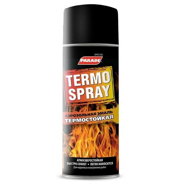 Эмаль аэрозольная PARADE TERMO SPRAY серебристый