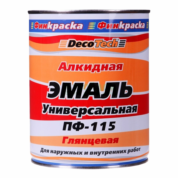 Эмаль DecoTech ПФ-115 шок-коричн.0,9кг
