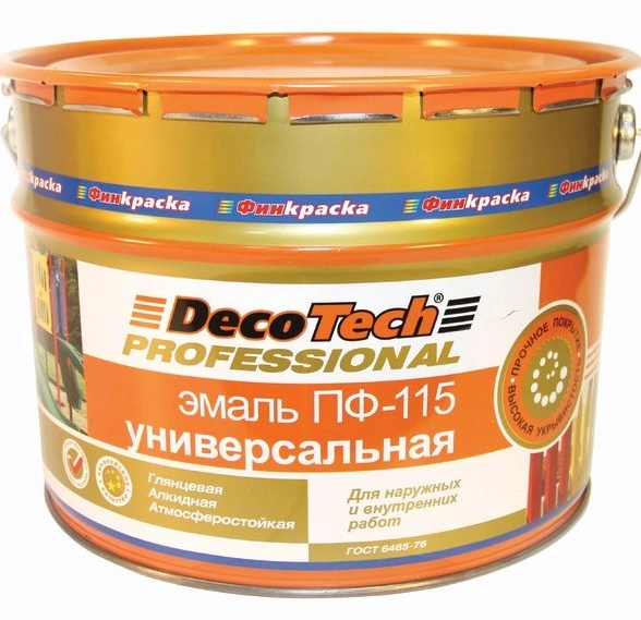Эмаль DecoTech ПФ-115 гл.синяя 2,8кг
