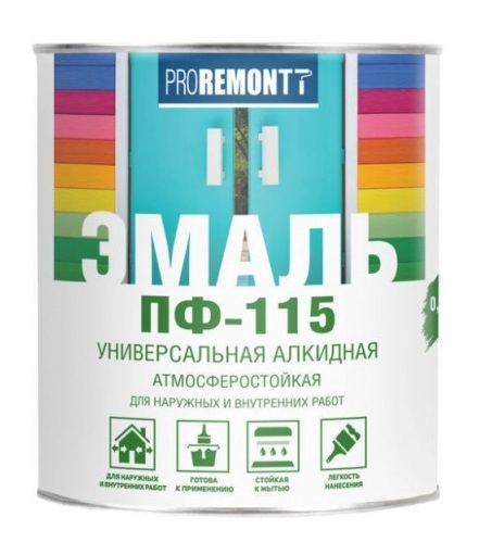 Эмаль проремонт ПФ-115 голубая 0.9кг