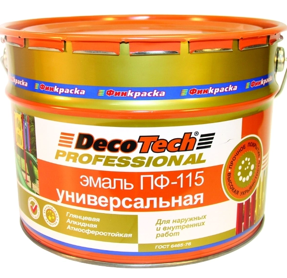 Эмаль DecoTech ПФ-115 гл.серая под RAL7040 10кг