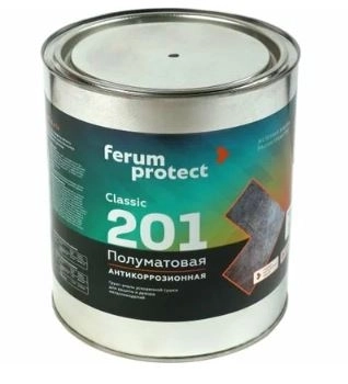 Грунт-эмаль 3в1 Ferumprotect-201 светло-серая п/мат 2,7кг