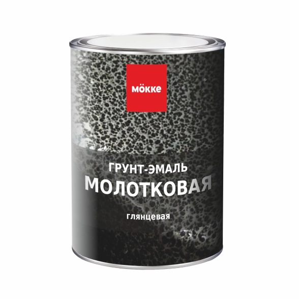 Грунт-эмаль MOKKE молотковая коричневый 0,8кг