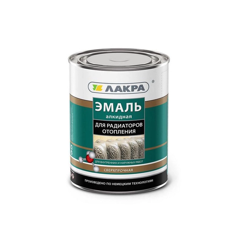 Эмаль Лакра алкид.д/рад.бел.п/мат.0,9кг-image-2