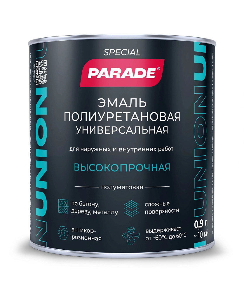 Эмаль PARADE UNION универс.полиуретан. база С 0,9л