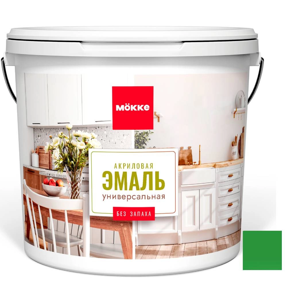 Эмаль акрил. MOKKE универс.п/гл.Алтайские луга 0,8кг