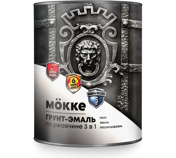 Грунт-эмаль MOKKE алк-уретан. 3в1 RAL9010 белый мат.1,9 кг