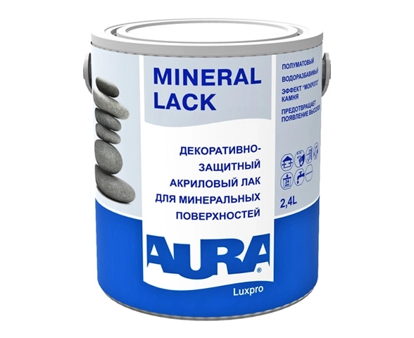 Лак AURA Mineral Lack защитно-декор. д/минер.пов. 2,4л