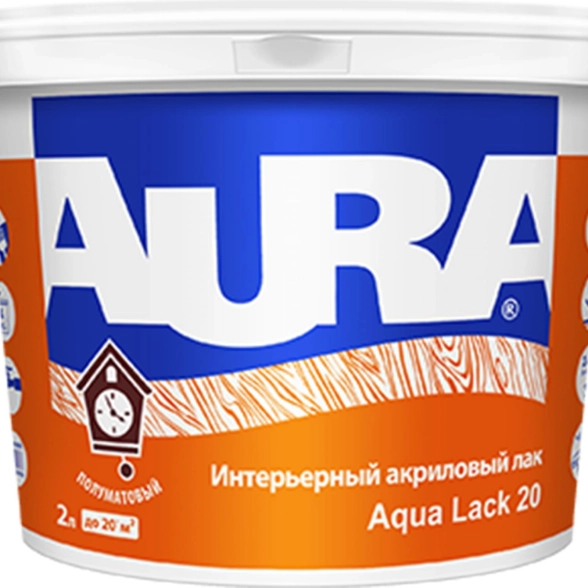Лак AURA Aqua Lack 20 интерьерный п/мат 2л