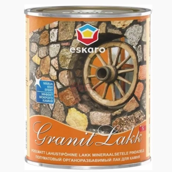 Лак Eskaro GranitLakk S п/камню органоразбавимый п/мат.1л