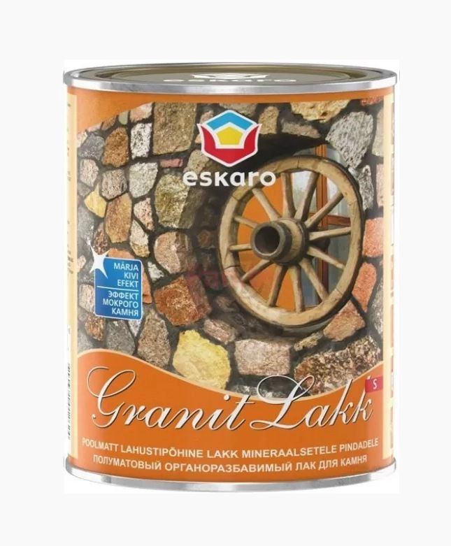 Лак Eskaro GranitLakk S п/камню органоразбавимый п/мат.1л