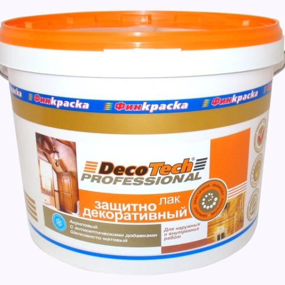Лак DecoTech защитно-декоративный 9кг
