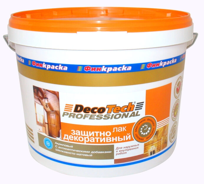 Лак DecoTech защитно-декоративный 9кг