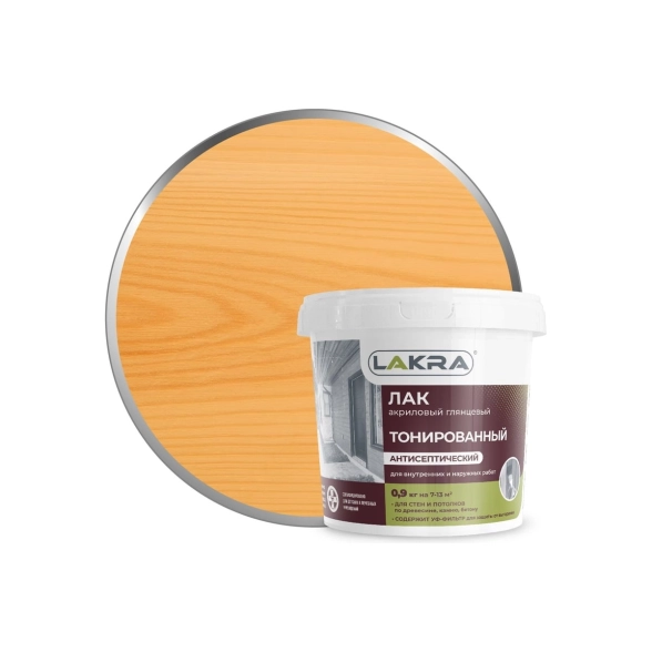 Лак Лакра в/д орегон тонированный 0.9кг