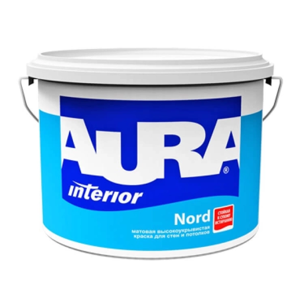 Краска AURA NORD д/стен и потолков интерьерная 4,5л