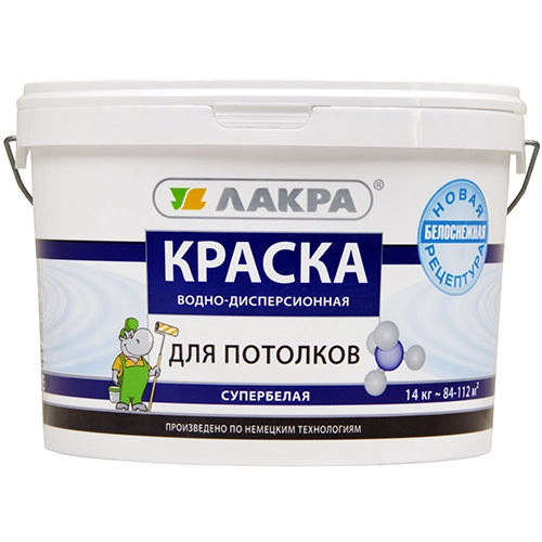 Краска в/д Лакра интер/влаг с/бел 14кг Prof it