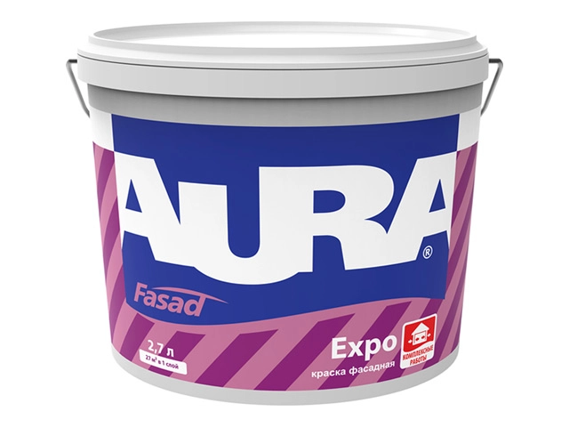 Краска фасадная AURA Expo матовая 2,7л
