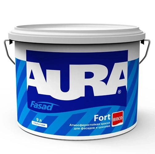 Краска фасадная AURA FORT FACADE акрил.мат. 9л